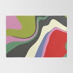  abstract fluid retro swirl 2 Rug Gallery Image 2