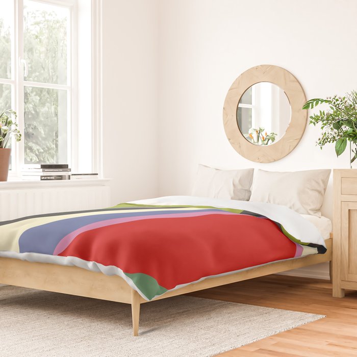  abstract fluid retro swirl 2 Duvet Cover Gallery Image 2