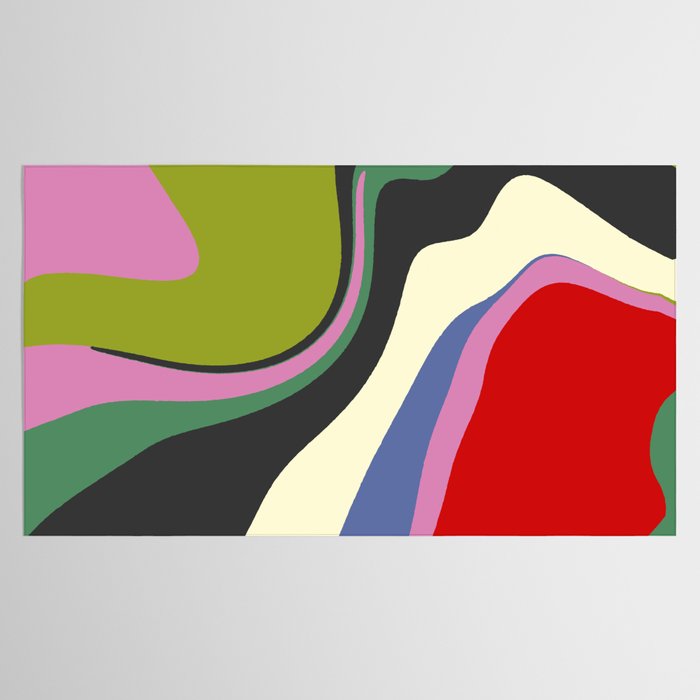  abstract fluid retro swirl 2 Tablecloth Gallery Image 2