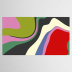  abstract fluid retro swirl 2 Tablecloth Gallery Image 2