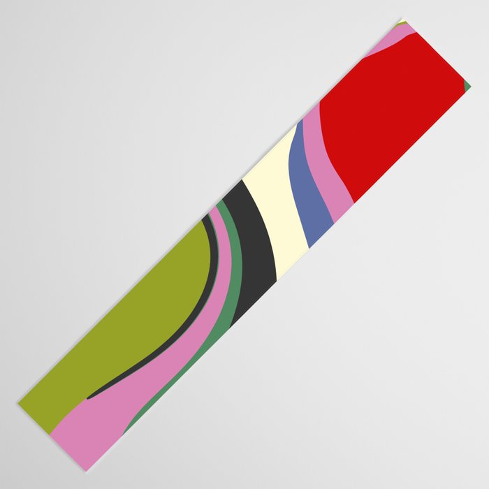  abstract fluid retro swirl 2 Table Runner Gallery Image 3