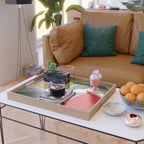  abstract fluid retro swirl 2 Serving Tray Gallery Image 2