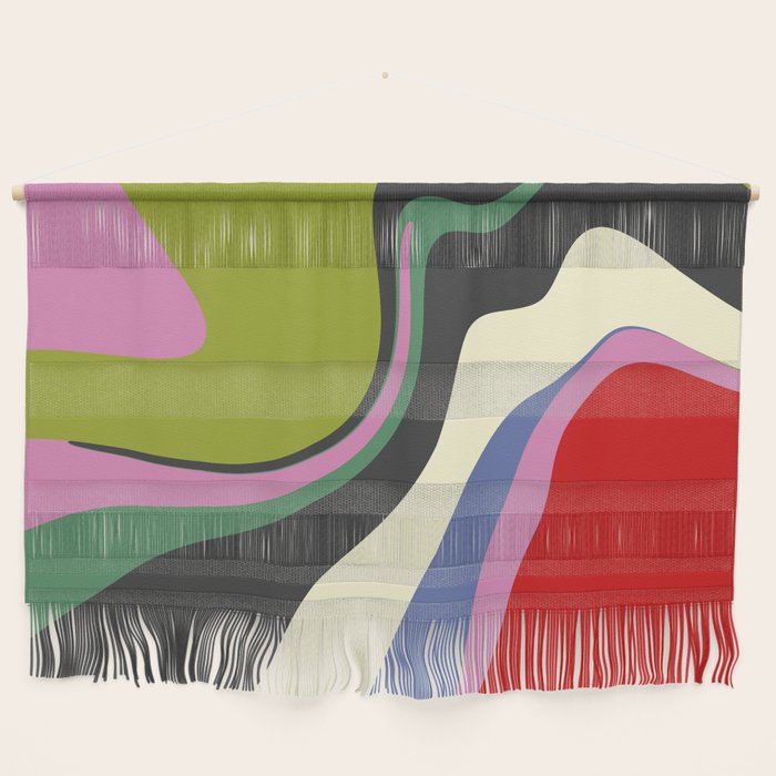  abstract fluid retro swirl 2 Wall Hanging Gallery Image 1
