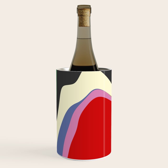  abstract fluid retro swirl 2 Wine Chiller Gallery Image 3