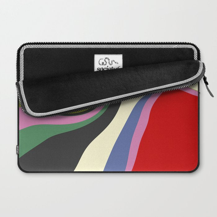  abstract fluid retro swirl 2 Laptop Sleeve Gallery Image 2