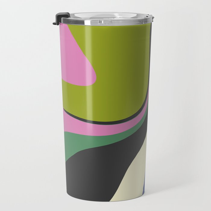  abstract fluid retro swirl 2 Travel Mug Gallery Image 3