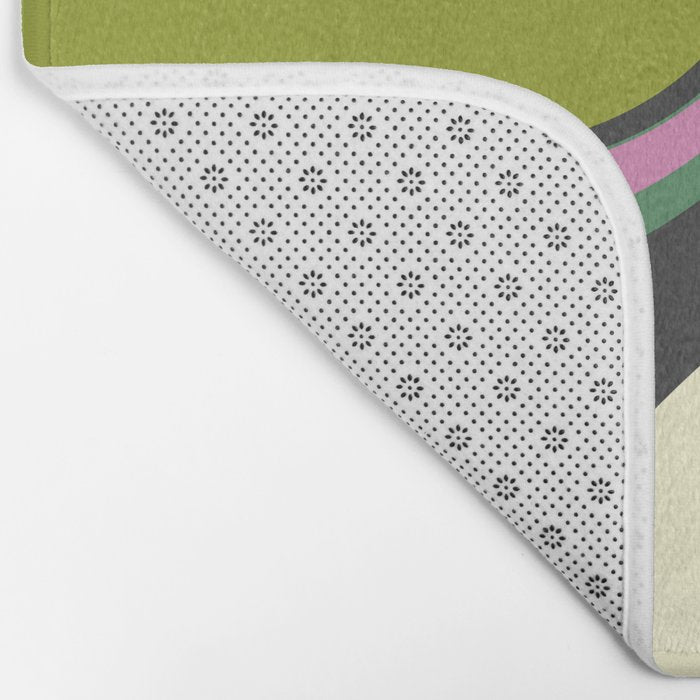  abstract fluid retro swirl 2 Bath Mat Gallery Image 2