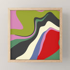  abstract fluid retro swirl 2 Mini Art Print Gallery Image 1