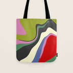  abstract fluid retro swirl 2 Tote Bag Gallery Image 1