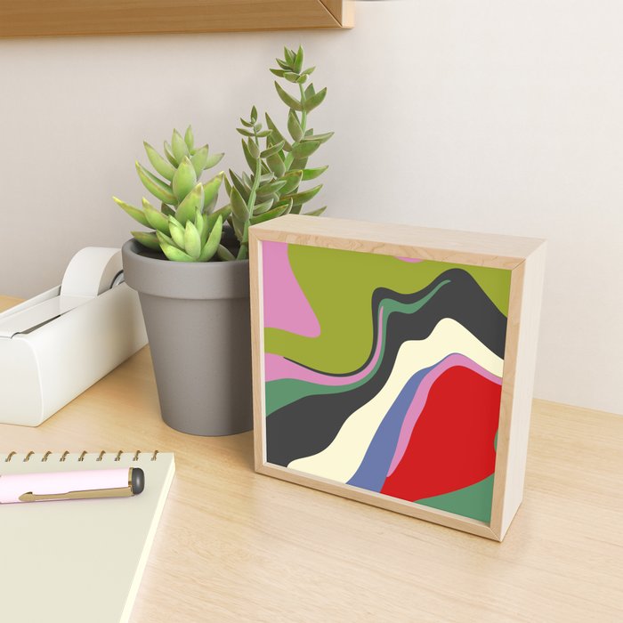  abstract fluid retro swirl 2 Mini Art Print Gallery Image 2