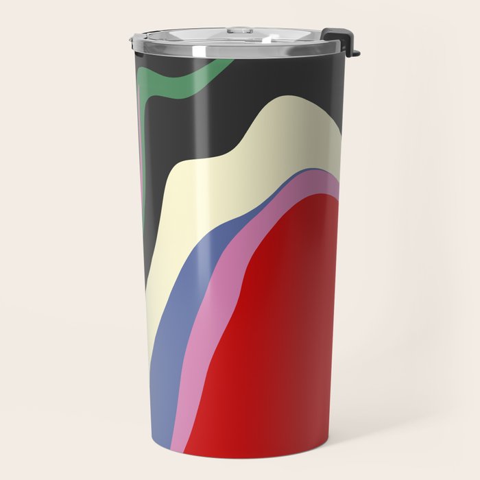  abstract fluid retro swirl 2 Travel Mug Gallery Image 2