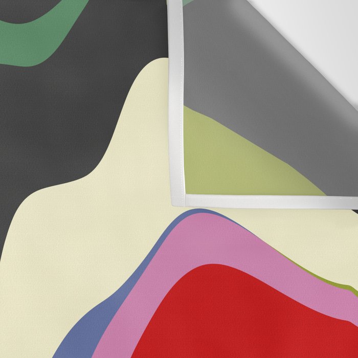  abstract fluid retro swirl 2 Wall Tapestry Gallery Image 3