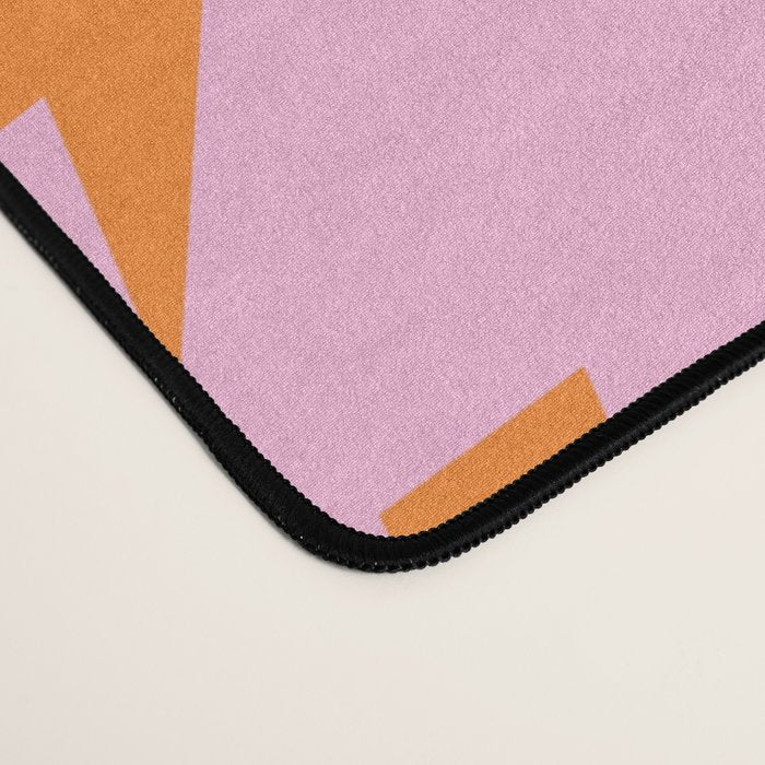 Orange Lightning on Pink Desk Mat Gallery Image 4