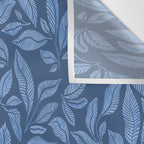 Blue Bali Vines - tropical leaf repeat pattern Wall Tapestry Gallery Image 3