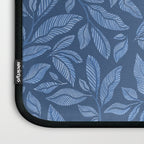 Blue Bali Vines - tropical leaf repeat pattern Laptop Sleeve Gallery Image 3
