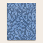 Blue Bali Vines - tropical leaf repeat pattern Notebook Gallery Image 4