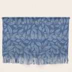 Blue Bali Vines - tropical leaf repeat pattern Wall Hanging Gallery Image 1