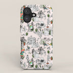 Toile de Jouy modern iPhone Case Gallery Image 1