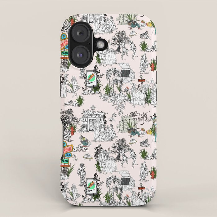 Toile de Jouy modern iPhone Case Gallery Image 1
