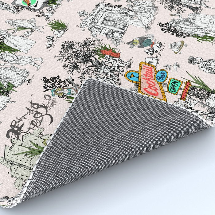 Toile de Jouy modern Rug Gallery Image 4