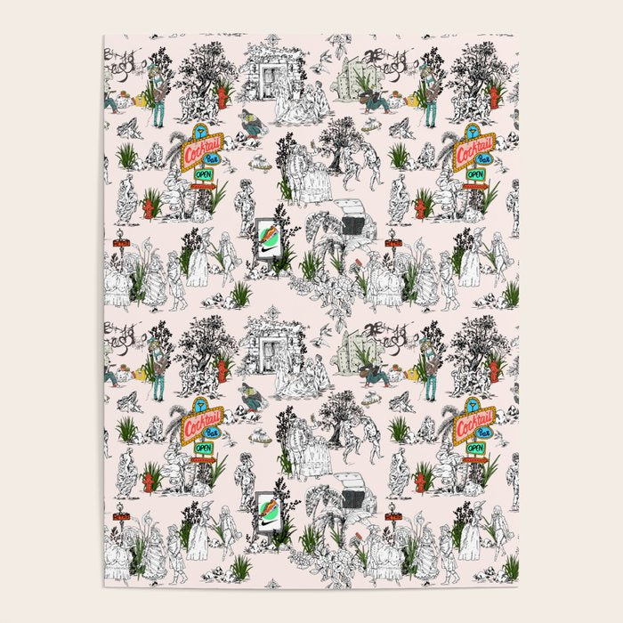 Toile de Jouy modern Poster Gallery Image 4