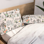 Toile de Jouy modern Pillow Sham Gallery Image 2