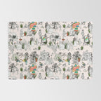 Toile de Jouy modern Rug Gallery Image 2