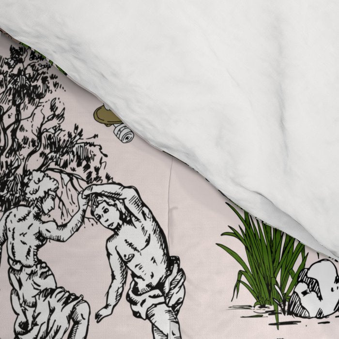 Toile de Jouy modern Comforter Gallery Image 4