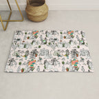 Toile de Jouy modern Rug Gallery Image 1