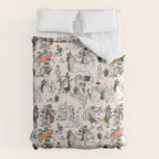 Toile de Jouy modern Comforter Gallery Image 6