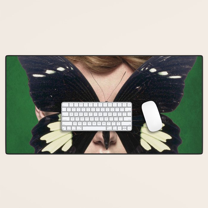 Woman Butterfly 3 Desk Mat Gallery Image 1