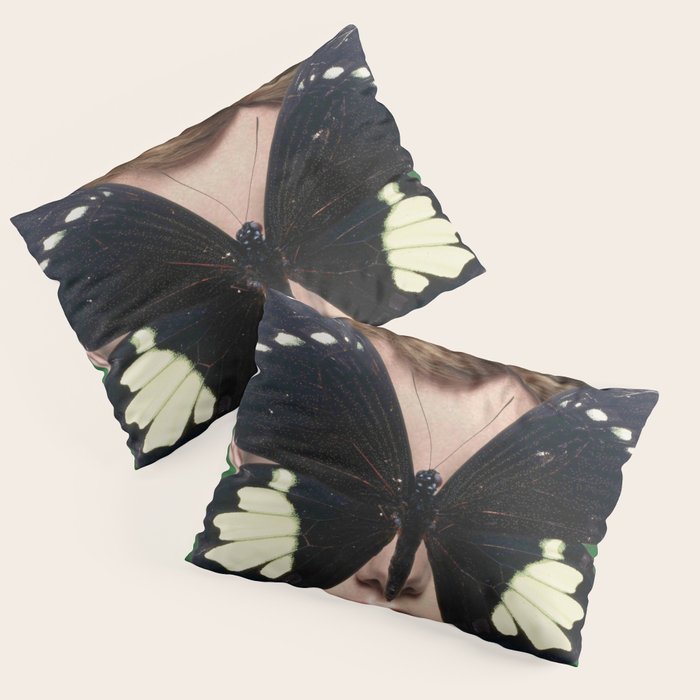 Woman Butterfly 3 Pillow Sham Gallery Image 1