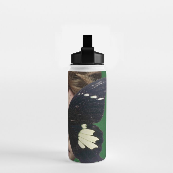 Woman Butterfly 3 Water Bottle Gallery Image 2