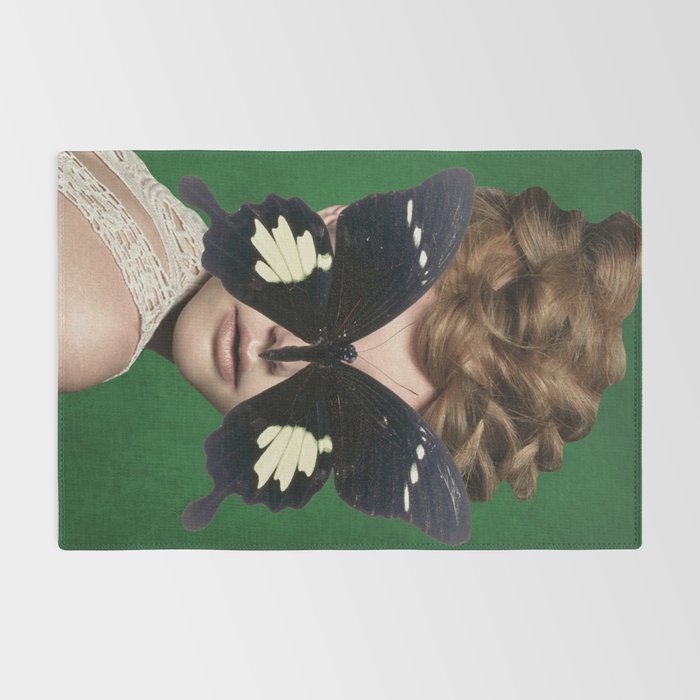 Woman Butterfly 3 Rug Gallery Image 2