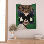 Woman Butterfly 3 Wall Tapestry Gallery Image 2