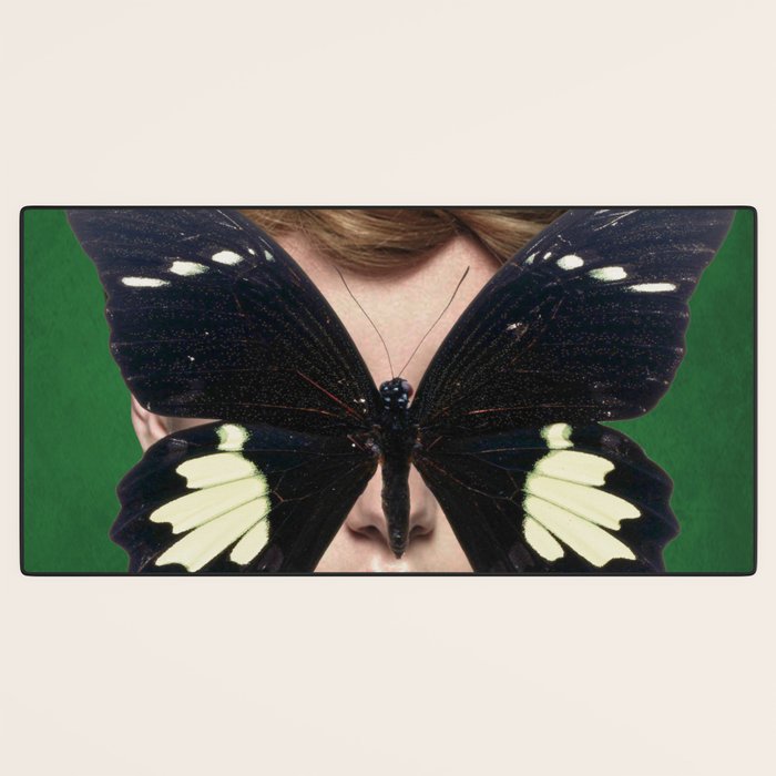 Woman Butterfly 3 Desk Mat Gallery Image 3