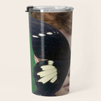 Woman Butterfly 3 Travel Mug Gallery Image 3