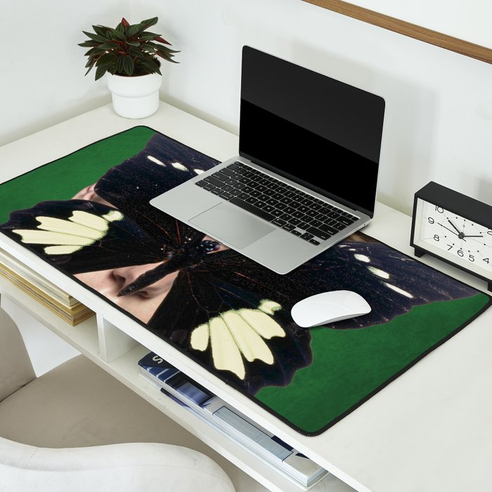 Woman Butterfly 3 Desk Mat Gallery Image 2