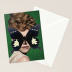 Woman Butterfly 3 Stationery Card Gallery Image 2