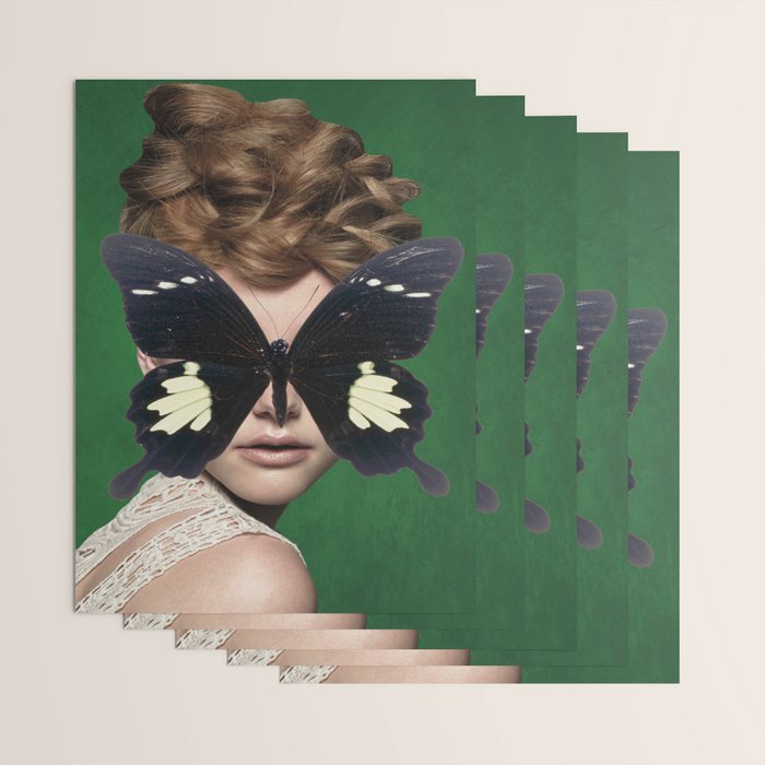 Woman Butterfly 3 Wrapping Paper Gallery Image 3