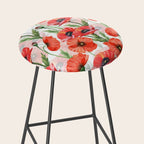 Summer Botanical Poppies Field Stool Gallery Image 2