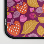 Strawberry Fields - Magenta Gold Laptop Sleeve Gallery Image 3