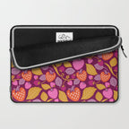 Strawberry Fields - Magenta Gold Laptop Sleeve Gallery Image 2