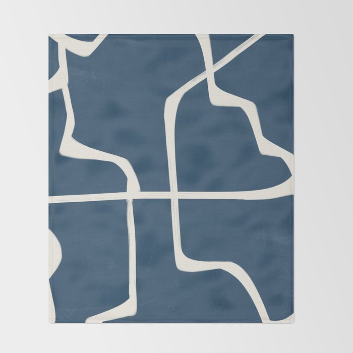 Abstract Lines 3 Throw Blanket Gallery Image 2