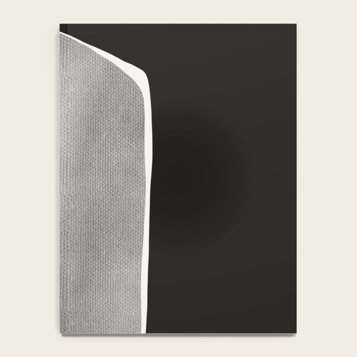 Black modern minimalist abstract 17 Notebook Gallery Image 4