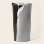 Black modern minimalist abstract 17 Travel Mug Gallery Image 3