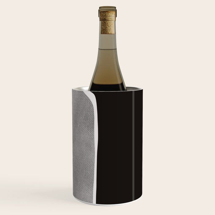 Black modern minimalist abstract 17 Wine Chiller Gallery Image 3