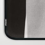 Black modern minimalist abstract 17 Laptop Sleeve Gallery Image 3