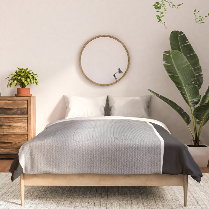 Black modern minimalist abstract 17 Comforter Gallery Image 3