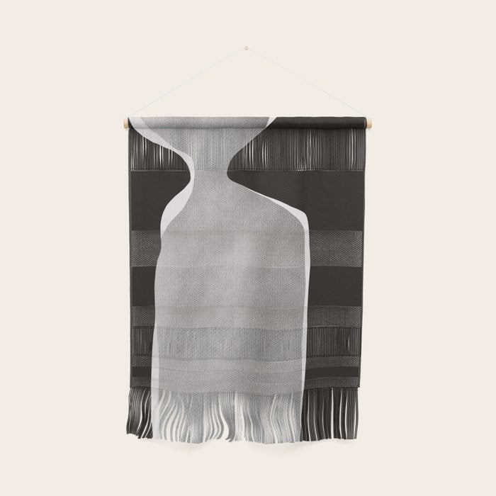 Black modern minimalist abstract 17 Wall Hanging Gallery Image 1